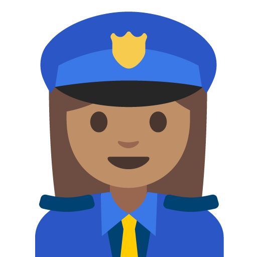 Woman Police Officer: Medium Skin Tone, the previous design