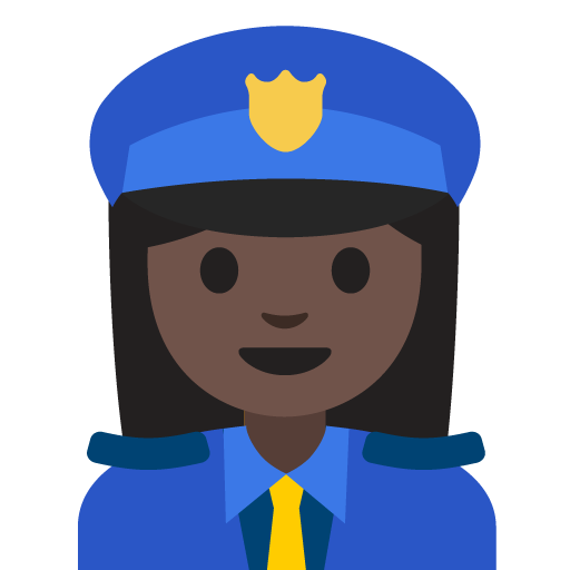 Woman Police Officer: Dark Skin Tone, the previous design