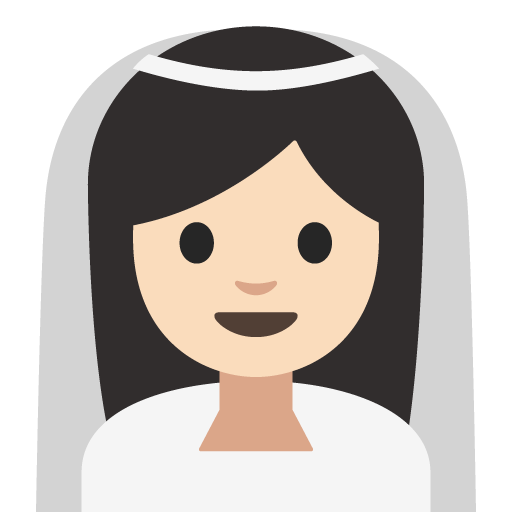 Person with Veil: Light Skin Tone, the previous design
