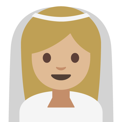 Person with Veil: Medium-Light Skin Tone, the previous design