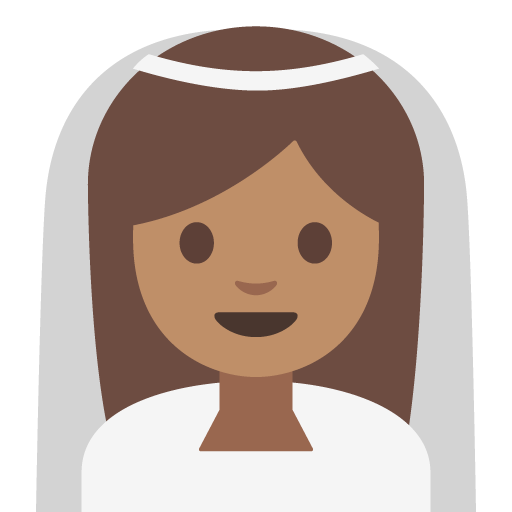 Person with Veil: Medium Skin Tone, the previous design