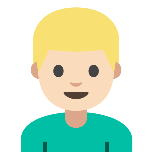 Person: Light Skin Tone, Blond Hair, the design in this release