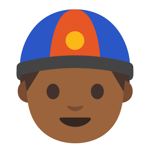 Person with Skullcap: Medium-Dark Skin Tone, the previous design