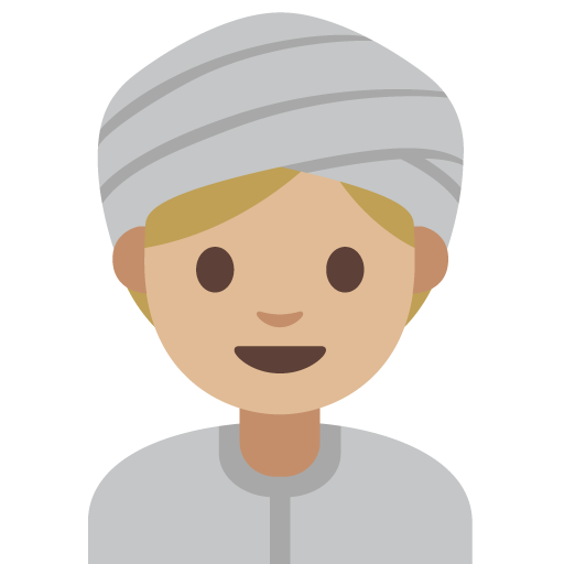 Woman Wearing Turban: Medium-Light Skin Tone, the previous design