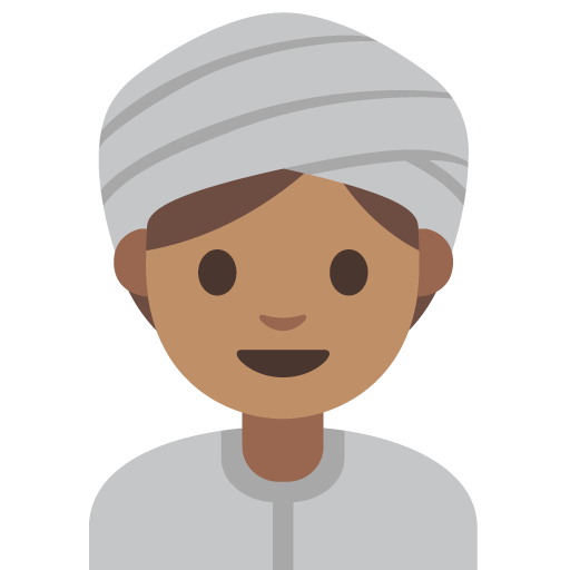 Woman Wearing Turban: Medium Skin Tone, the previous design