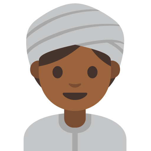 Woman Wearing Turban: Medium-Dark Skin Tone, the previous design