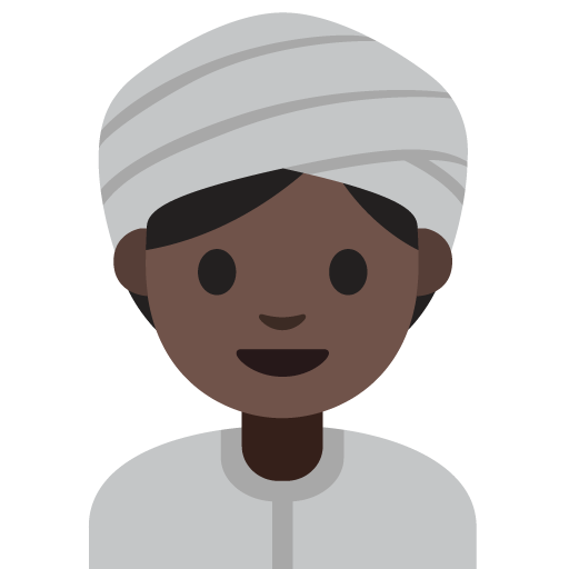 Woman Wearing Turban: Dark Skin Tone, the previous design