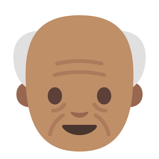 Old Man: Medium Skin Tone, the previous design