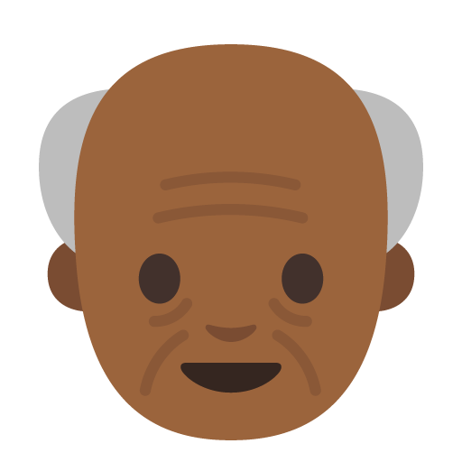 Old Man: Medium-Dark Skin Tone, the previous design