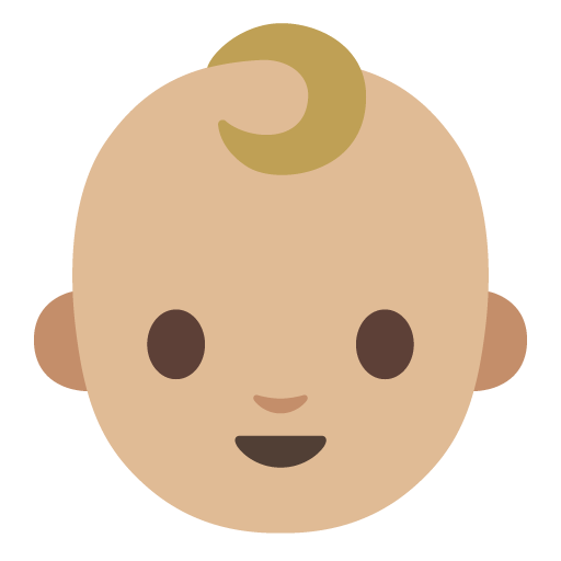 Baby: Medium-Light Skin Tone, the previous design