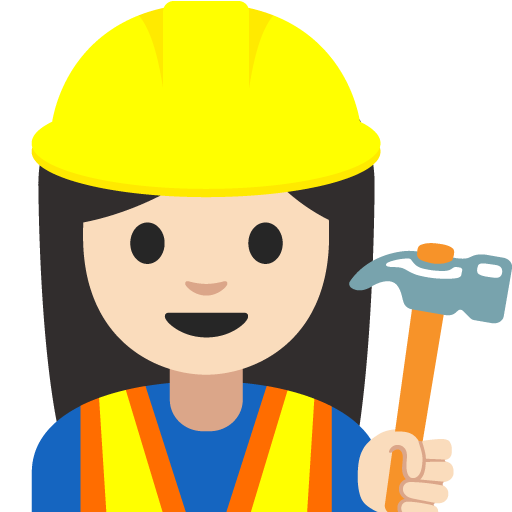 Woman Construction Worker: Light Skin Tone, the previous design