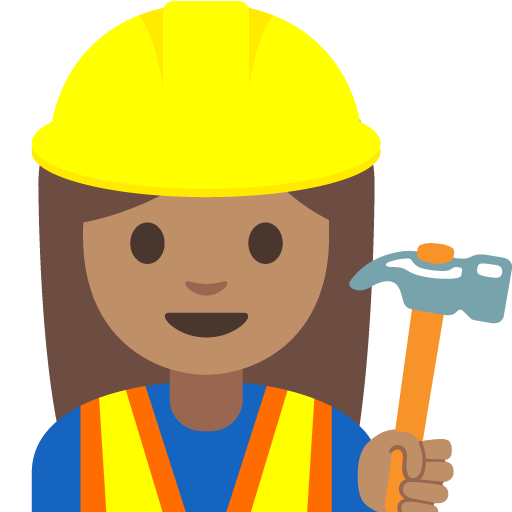 Woman Construction Worker: Medium Skin Tone, the previous design
