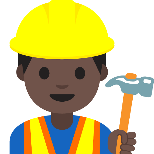 Construction Worker: Dark Skin Tone, the design in this release