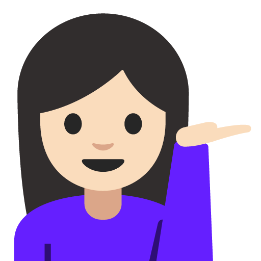 Woman Tipping Hand: Light Skin Tone, the design in this release