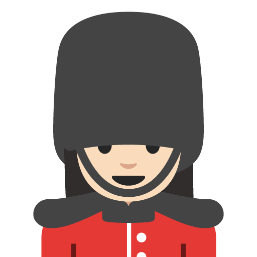 Woman Guard: Light Skin Tone, the previous design