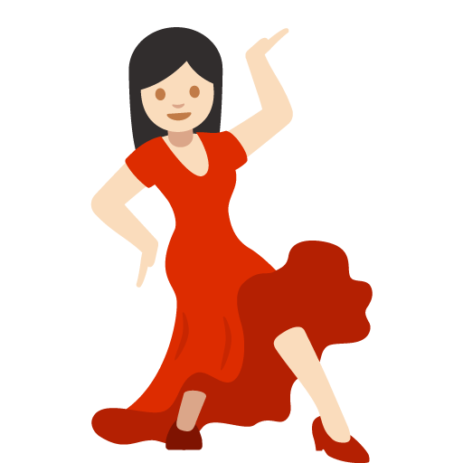 Woman Dancing: Light Skin Tone, the previous design