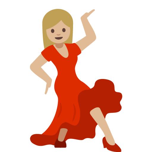 Woman Dancing: Medium-Light Skin Tone, the previous design
