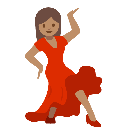 Woman Dancing: Medium Skin Tone, the previous design