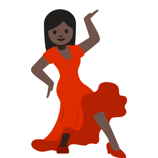 Woman Dancing: Dark Skin Tone, the previous design