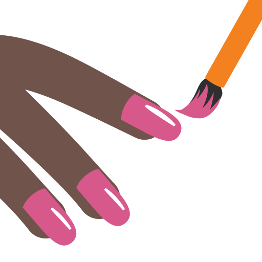 Nail Polish: Dark Skin Tone, the previous design