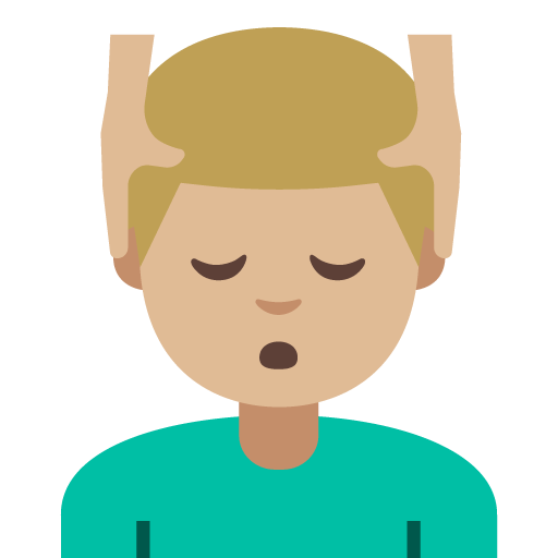 Man Getting Massage: Medium-Light Skin Tone, the previous design