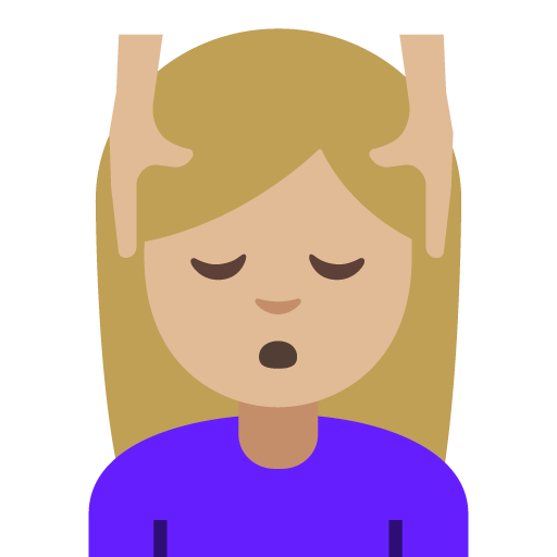 Person Getting Massage: Medium-Light Skin Tone, the previous design