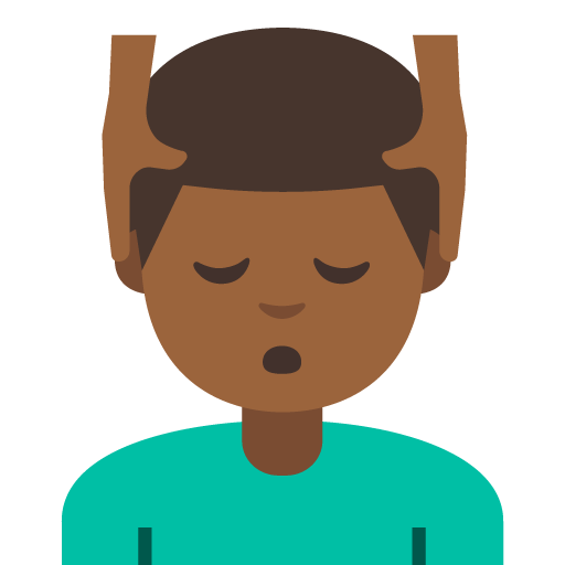 Man Getting Massage: Medium-Dark Skin Tone, the previous design