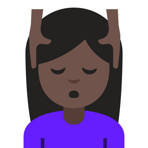 Woman Getting Massage: Dark Skin Tone, the previous design