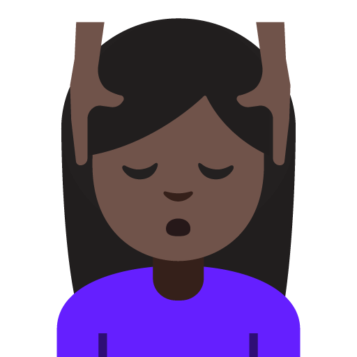 Person Getting Massage: Dark Skin Tone, the previous design