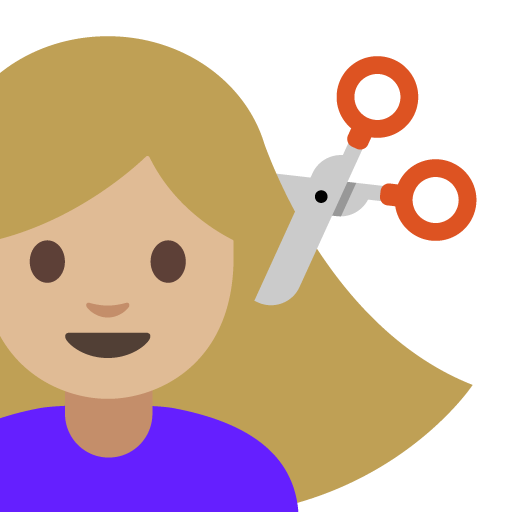 Person Getting Haircut: Medium-Light Skin Tone, the previous design