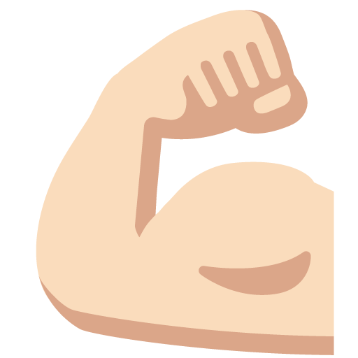 Flexed Biceps: Light Skin Tone, the previous design
