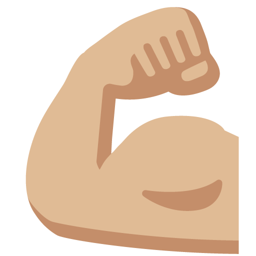Flexed Biceps: Medium-Light Skin Tone, the previous design