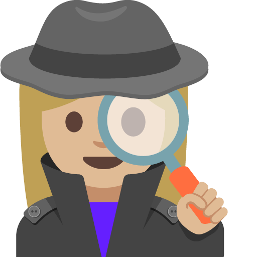 Woman Detective: Medium-Light Skin Tone, the previous design