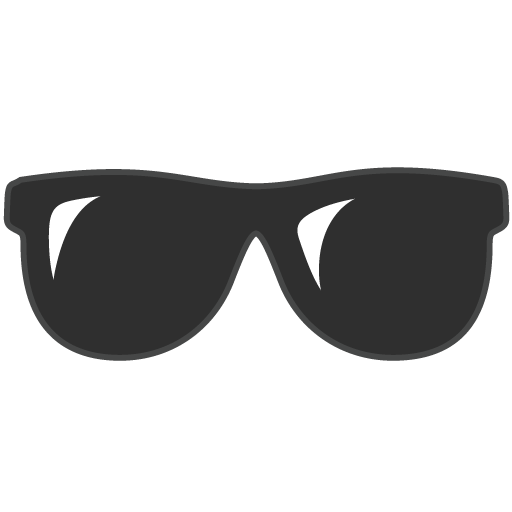 Sunglasses as drawn by Google in Android 7.1
