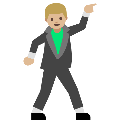 Man Dancing: Medium-Light Skin Tone, the previous design