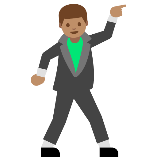 Man Dancing: Medium Skin Tone, the previous design