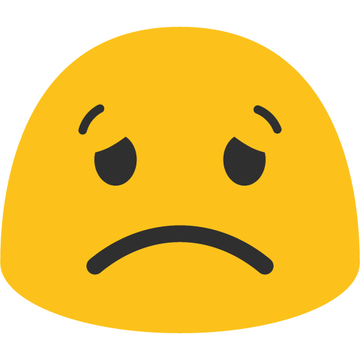 Worried Face, the previous design