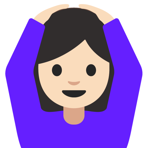 Woman Gesturing OK: Light Skin Tone, the design in this release