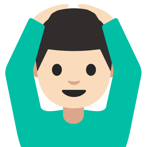Man Gesturing OK: Light Skin Tone, the design in this release