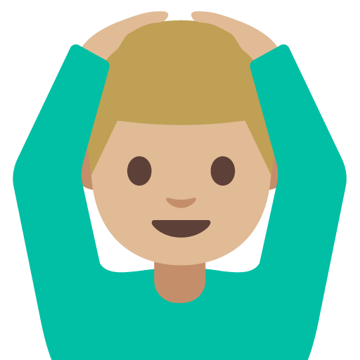 Man Gesturing OK: Medium-Light Skin Tone, the design in this release