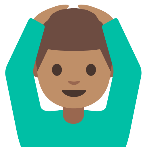Man Gesturing OK: Medium Skin Tone, the design in this release