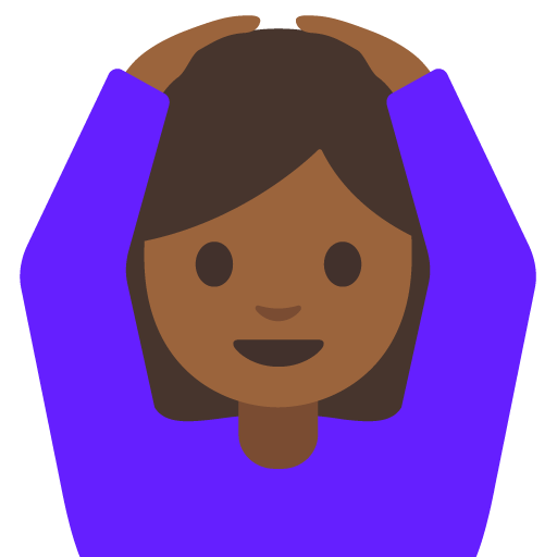 Woman Gesturing OK: Medium-Dark Skin Tone, the design in this release