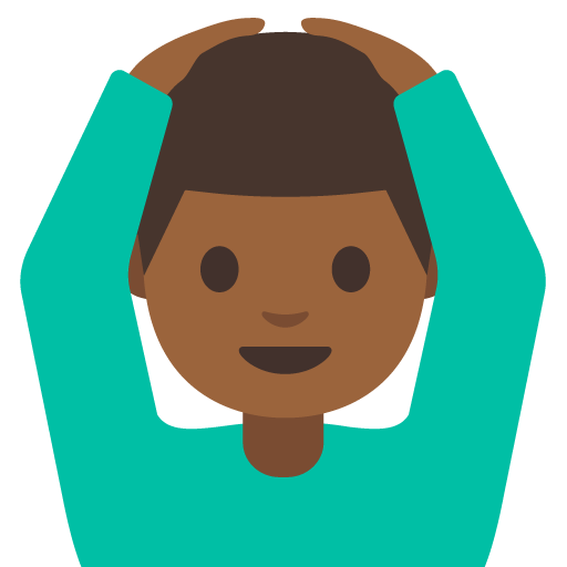 Man Gesturing OK: Medium-Dark Skin Tone, the design in this release