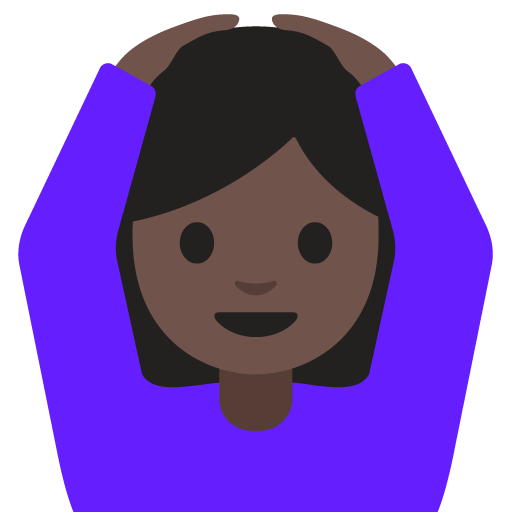 Woman Gesturing OK: Dark Skin Tone, the design in this release