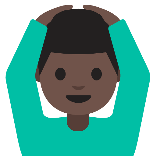 Man Gesturing OK: Dark Skin Tone, the design in this release