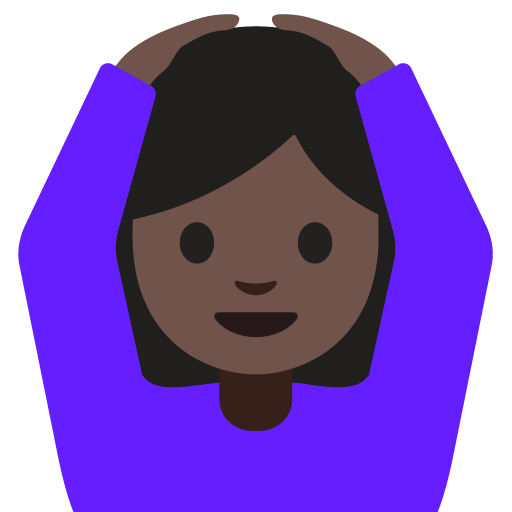 Person Gesturing OK: Dark Skin Tone, the previous design