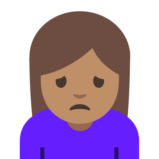 Woman Frowning: Medium Skin Tone, the design in this release