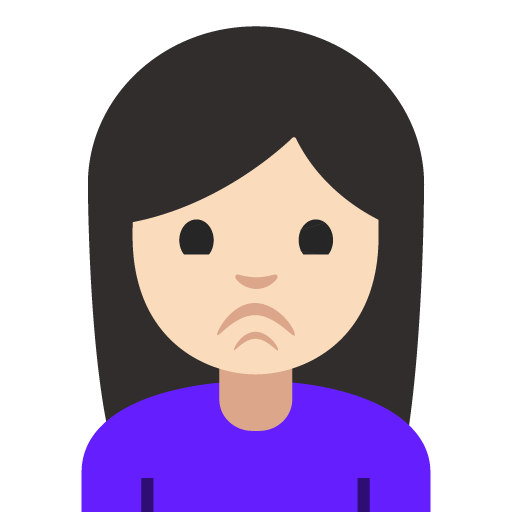 Woman Pouting: Light Skin Tone, the design in this release