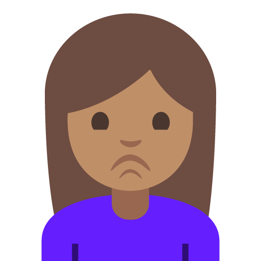 Woman Pouting: Medium Skin Tone, the design in this release