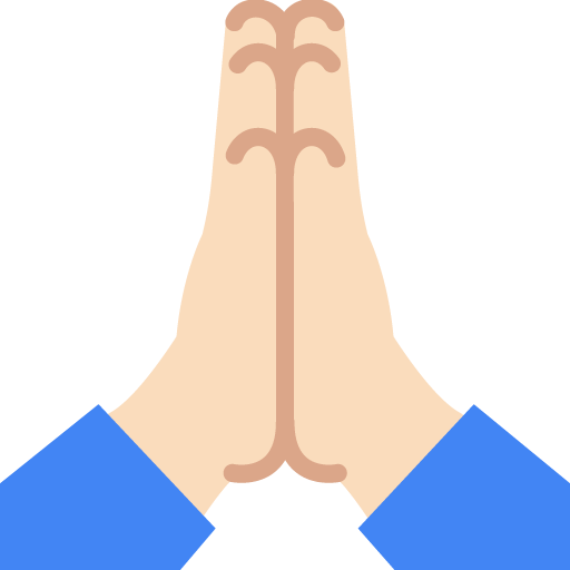 Folded Hands: Light Skin Tone, the previous design